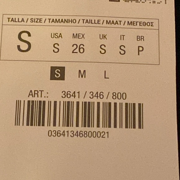 NWT. Zara Black Fitted Draped Sleeveless Midi Dress. Size S. - Picture 5 of 7